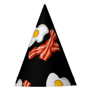Gorro De Fiesta Huevos fritos Bacon Breakfast Amantes comida basur