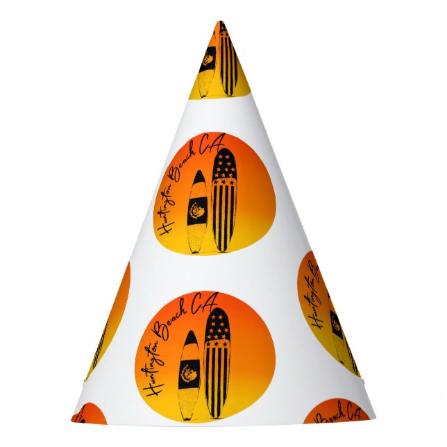 Gorro De Fiesta Huntington Beach Surfboards y Sunsets (Anverso)