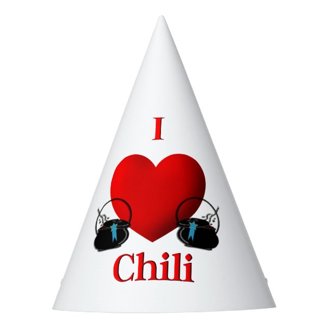 Gorro De Fiesta I Heart Chili (Anverso)
