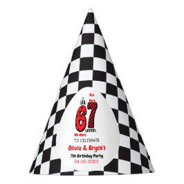 Gorro De Fiesta I Was 6, Now I’m 7 – Twin 7th Birthday for Kids