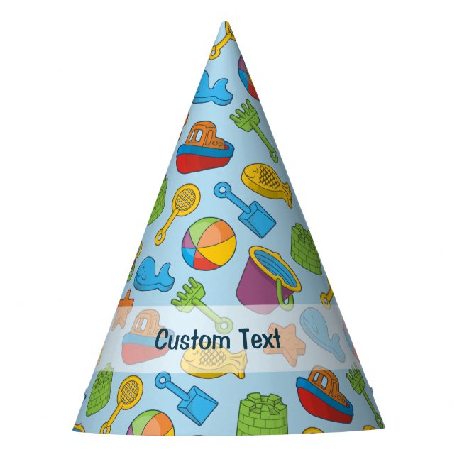 Gorro De Fiesta Iconos de juguetes de playa (Anverso)