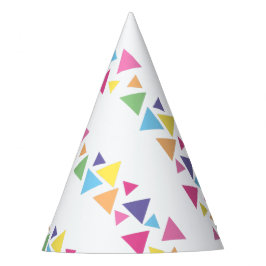 Gorro De Fiesta illusima Triángulos Diagonales de Arcoíris Fiesta