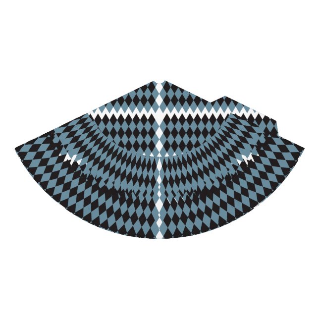 Gorro De Fiesta ilustracion de césped gráfico de damasco alto, (Anverso)