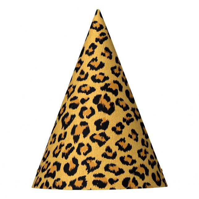 Gorro De Fiesta Impresión de harina animal de leopardo o jamón sal (Anverso)