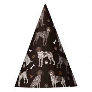 Gorro De Fiesta Impresión de hueso de perro puntero y de garra en