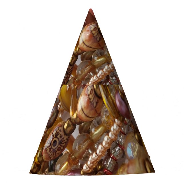 Gorro De Fiesta Impresión de la banda de los tonos de la tierra (Anverso)