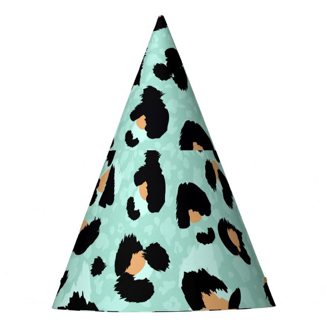 Gorro De Fiesta Impresión de leopardo, patrón animal (Anverso)