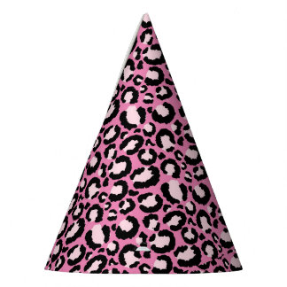 Gorro De Fiesta Impresión de leopardo rosa