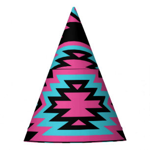 Gorro De Fiesta Indio étnico-americano: Motivos aztecos.