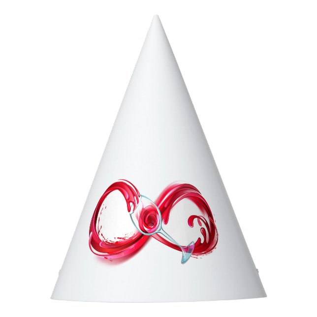 Gorro De Fiesta Infinito con vino Rojo (Anverso)