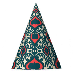 Gorro De Fiesta Intriga de Ikat: Damasco de época oriental