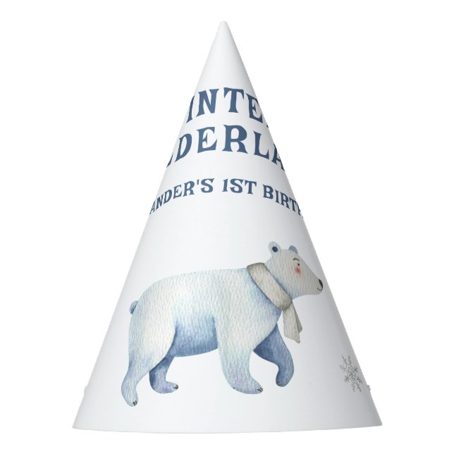 Gorro De Fiesta Invierno Oso Polar de Oeste Polar Terrestre Primer (Anverso)