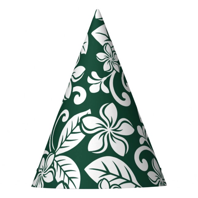 GORRO DE FIESTA ISLANDIA PLUMERIA (VERDE FORESTAL) (Anverso)