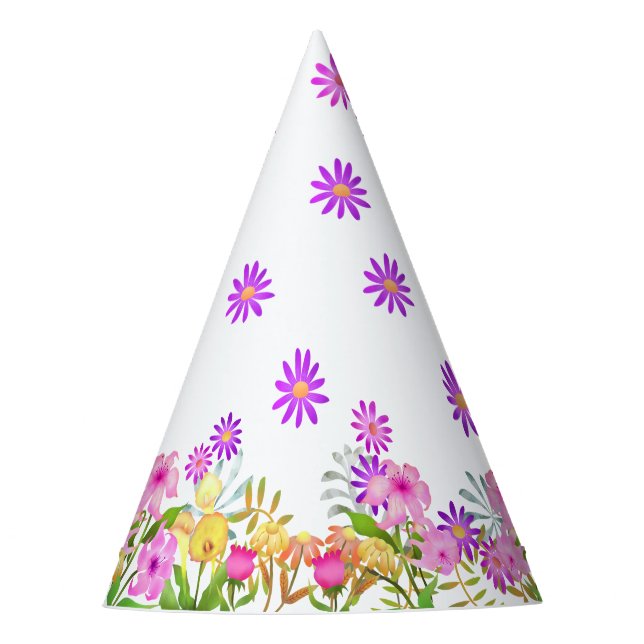 Gorro De Fiesta Jardín floral (Anverso)