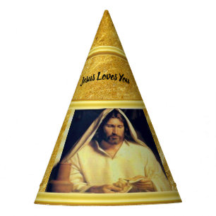 Gorro De Fiesta Jesús que rompe textura del oro de matthew 14-13