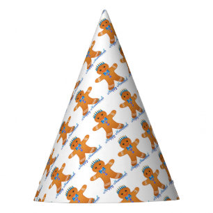 Gorro De Fiesta Judaica Hanukkah Gingerbread Man Menorah