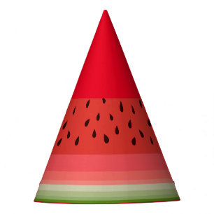 Gorro De Fiesta Juicy Delicioso Ripe Watermelon Con Diseño De Semi