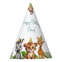 Gorro De Fiesta 🎉 Jungle Safari Kids Birthday Party Hats