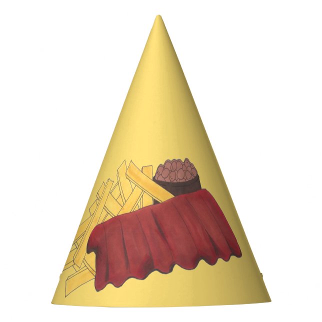 Gorro De Fiesta Kansas City Memphis barbacoa barbacoa costillas de (Anverso)