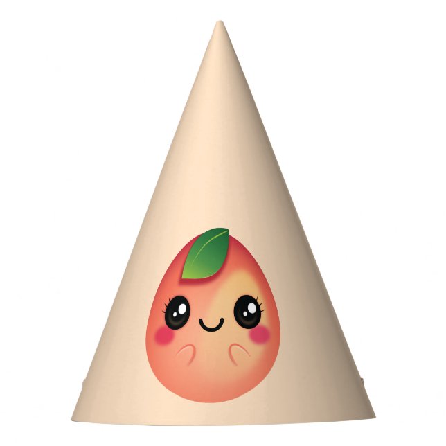 Gorro De Fiesta Kawaii Peach (Anverso)