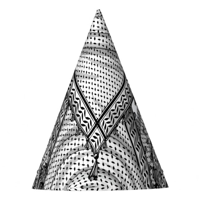 Gorro De Fiesta Keffiyeh palestino Scarf tejido tradicional (Anverso)