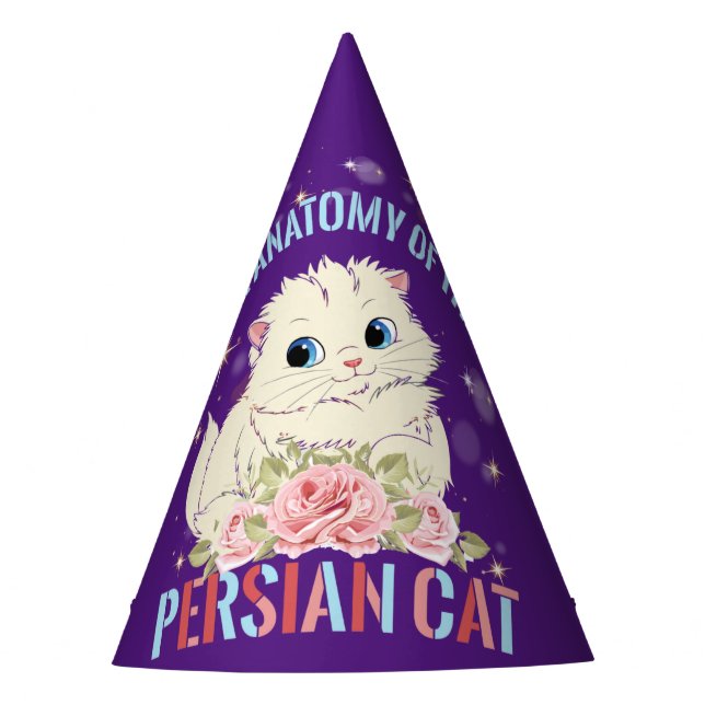 Gorro De Fiesta La Anatomía Del Gato Persa (Anverso)