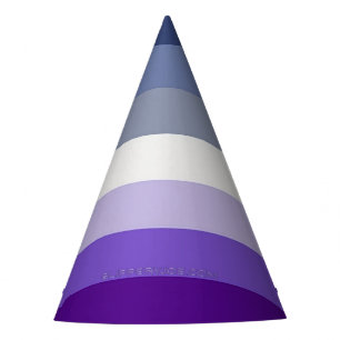 Gorro De Fiesta La bandera del orgullo lésbico carnicero de Slippe