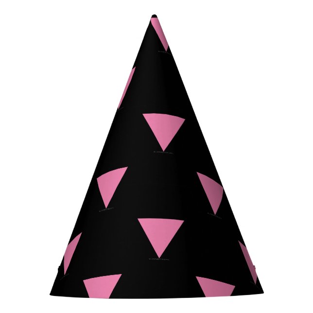 Gorro De Fiesta La bandera del triángulo rosa de SlipperyJoe's sím (Anverso)