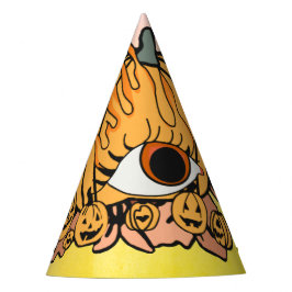 Gorro De Fiesta La Calabaza Retro Flamaba El Ojo