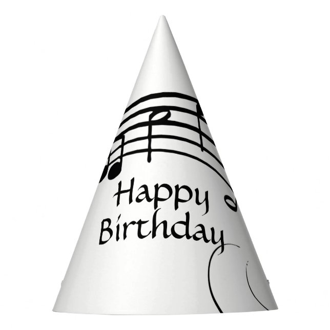 Gorro De Fiesta La música de lujo observa cumpleaños (Anverso)