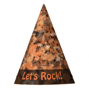 Gorro De Fiesta La naturaleza deja el granito anaranjado de la