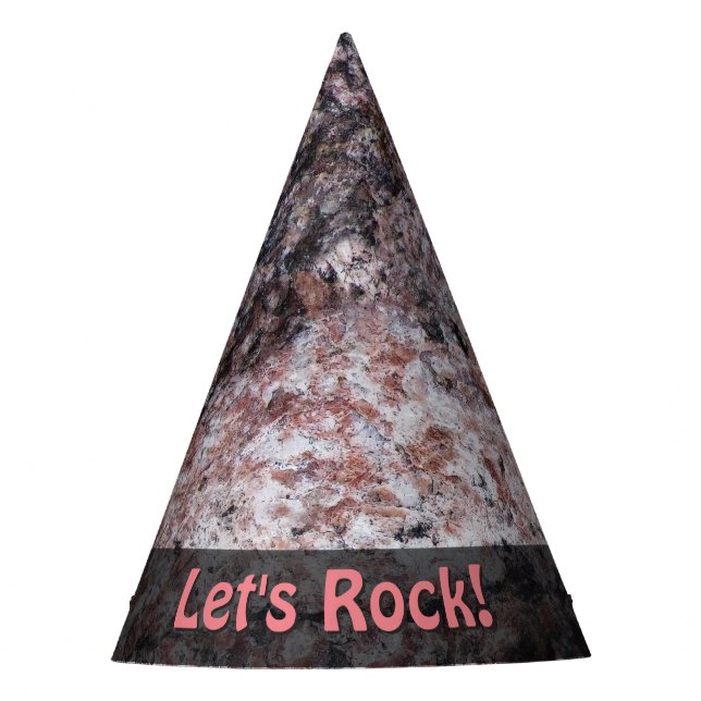 Gorro De Fiesta La naturaleza deja la geología de la roca rosácea (Anverso)