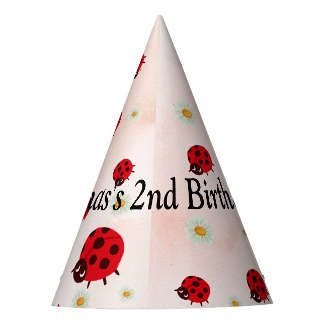 Gorro De Fiesta Lady bug party (Anverso)