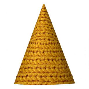Gorro De Fiesta Lana de punto amarilla, textura de alta resolución