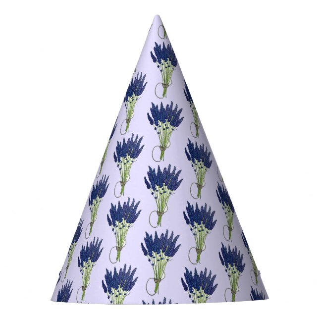 Gorro De Fiesta Lavandula Lavender Bunch Herb Purple Flower Garden (Anverso)