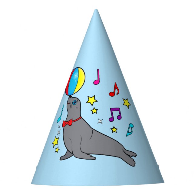 Gorro De Fiesta León marino que equilibra una bola (Anverso)