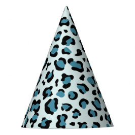 Gorro De Fiesta Leopard Print, Leopard Spots, Blue Leopard