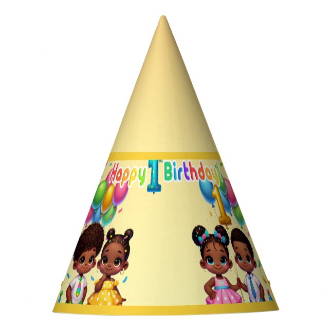 Gorro De Fiesta Little Stars First Birthday Bash (Anverso)