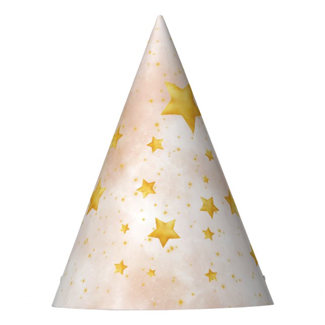 Gorro De Fiesta Little Sunshine Boho Rainbow Gold Star Cumpleaños (Anverso)