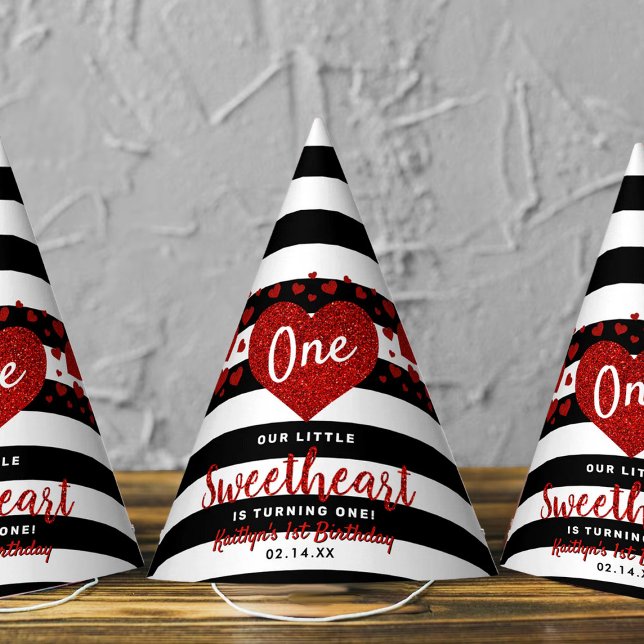 Gorro De Fiesta Little Sweetheart Valentine's Day Any Age Birthday (Subido por el creador)