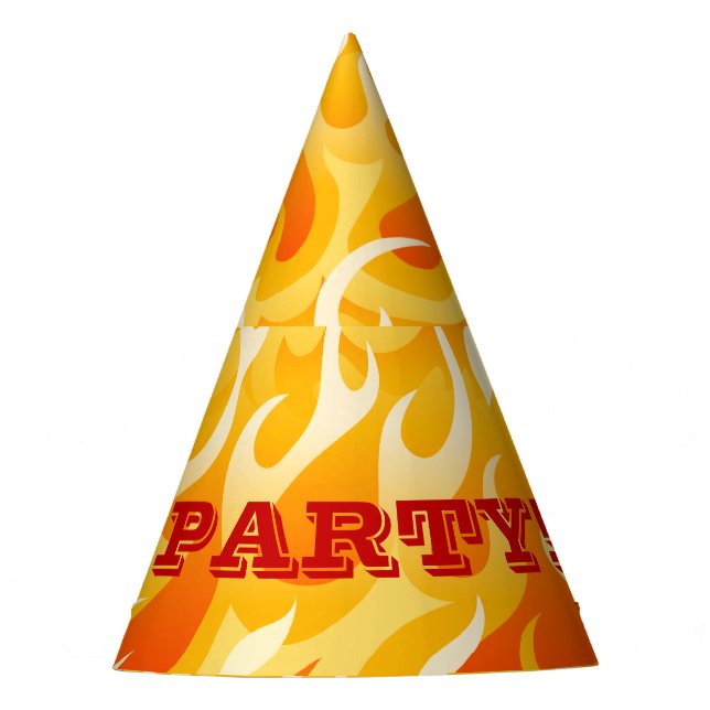 Gorro De Fiesta Llamas ardientes (Anverso)