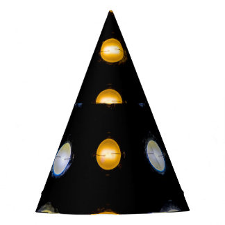 Gorro De Fiesta Luces LED, cerrar fondo abstracto.