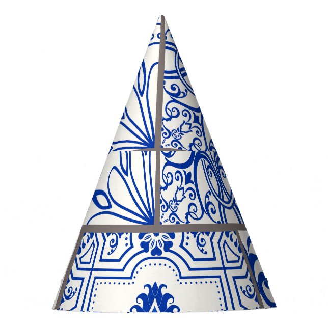 Gorro De Fiesta Majólica victoriana: Patrón de mosaico de mosaico  (Anverso)