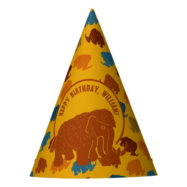 Gorro De Fiesta Mamut Wooly Personalizado Rust & Gold Personalizad (Anverso)