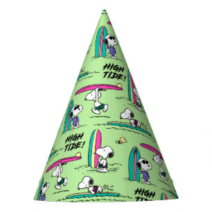Gorro De Fiesta Maní Patrón de marea alta del océano Snoopy