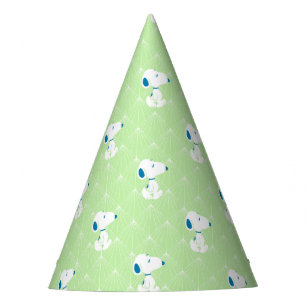 Gorro De Fiesta Maní   Patrón de sueños de deco verde Snoopy