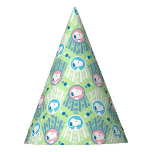 Gorro De Fiesta Maní Patrón de sueños de decoro verde de la Mint