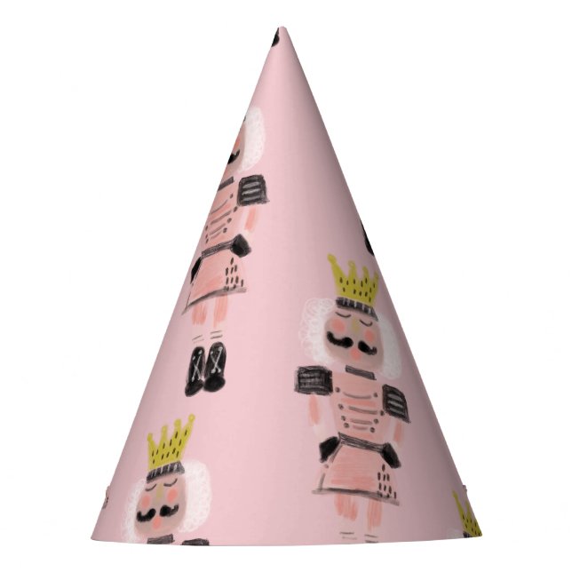 Gorro De Fiesta Mano de petardo de navidades dibuja soldado rosado (Anverso)