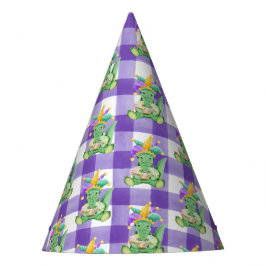 Gorro De Fiesta Mardi Gras Gators y Gingham Paper