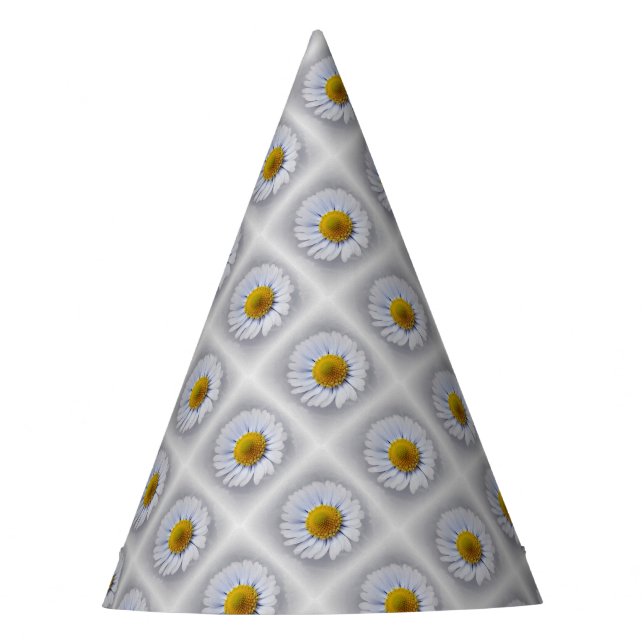 Gorro De Fiesta margarita blanca brillante (Anverso)